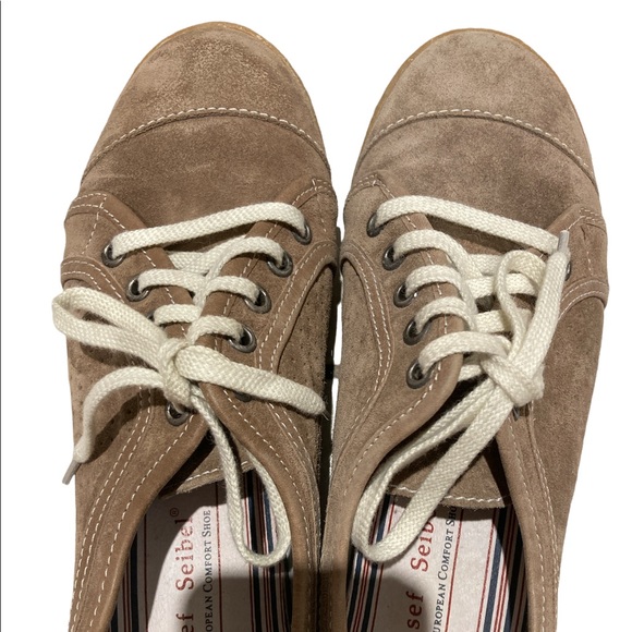 Josef Seibel Nubuck Leather Lace Up Sz. 37EU/6.5US - Picture 2 of 4